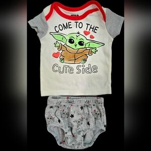 0-3 Month Baby Yoda Outfit